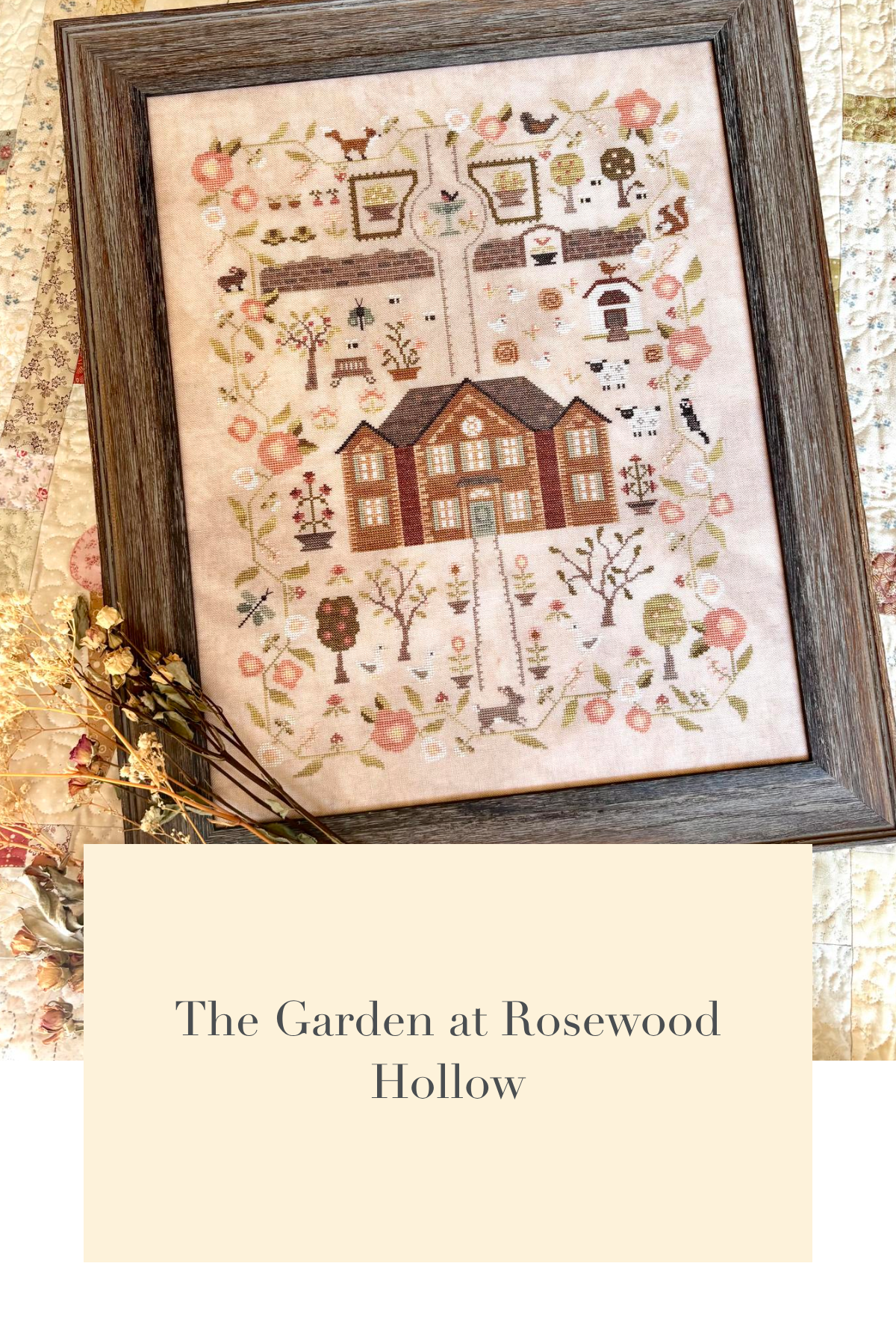 PREORDER  The Garden at Rosewood Hollow - Blueberry Ridge - Cross Stitch Pattern