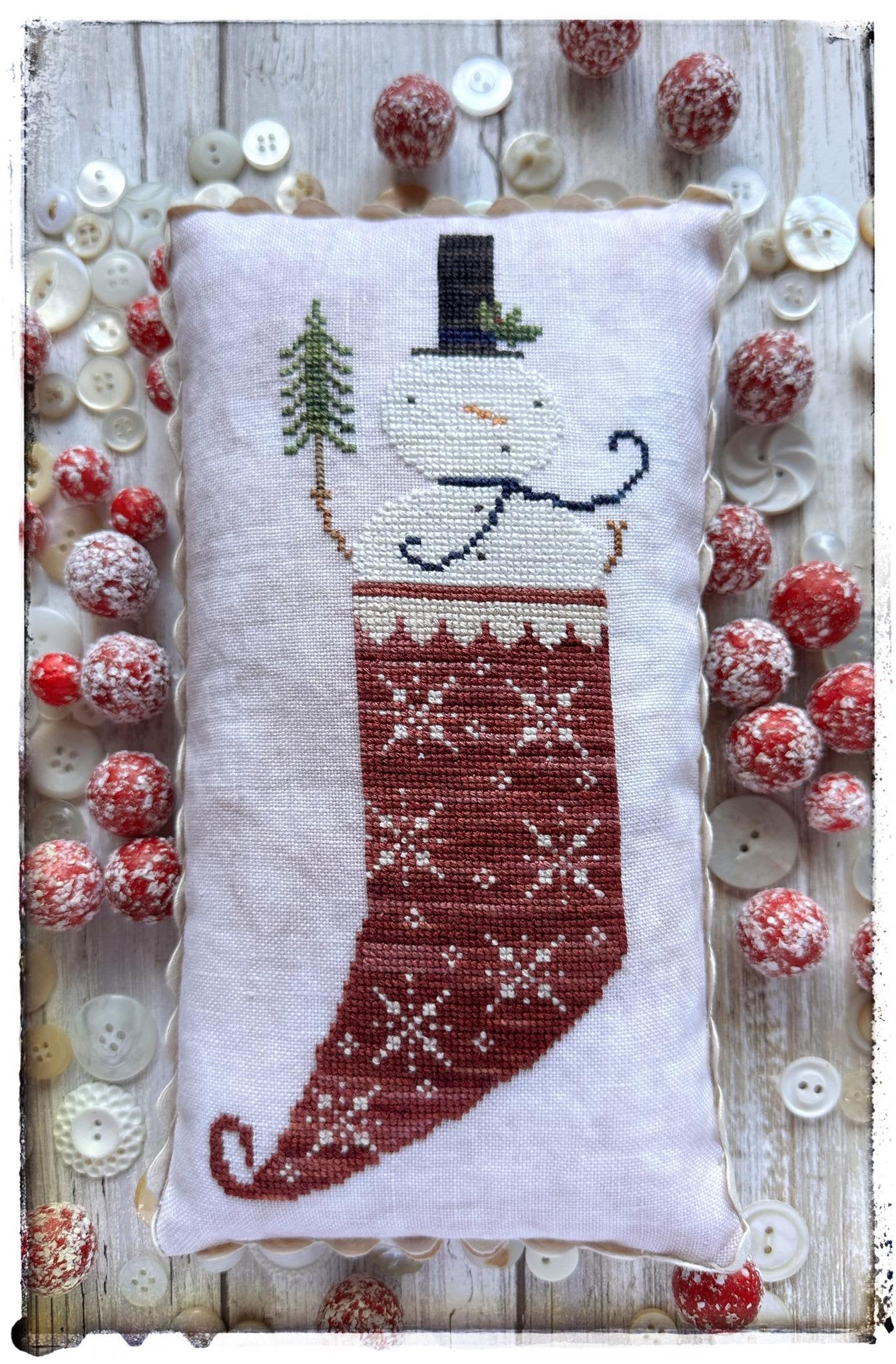 Winter Stocking - Lucy Beam - Cross Stitch Pattern