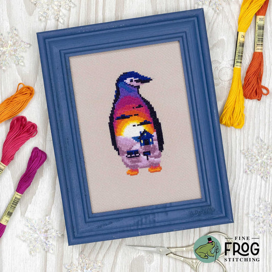 PREORDER  Ice Cap Cabin - Fine Frog Stitching - Cross Stitch Pattern