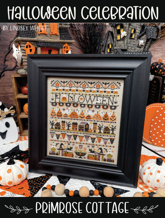 PREORDER Halloween Celebration - Primrose Cottage Stitches - Cross Stitch Pattern, Needlecraft Patterns, Needlecraft Patterns, The Crafty Grimalkin - A Cross Stitch Store