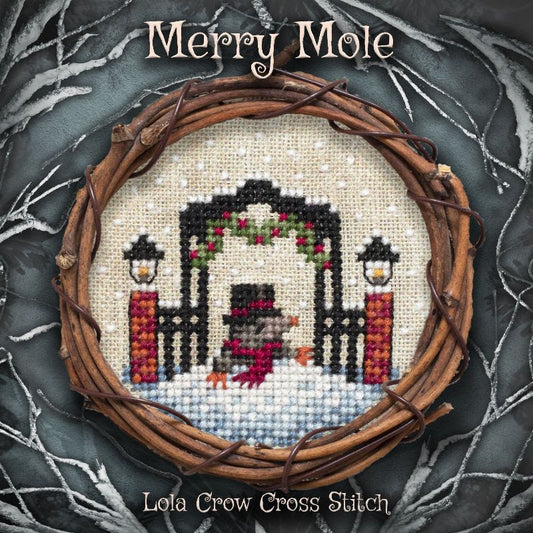 PREORDER Merry Mole - Lola Crow - Cross Stitch Pattern