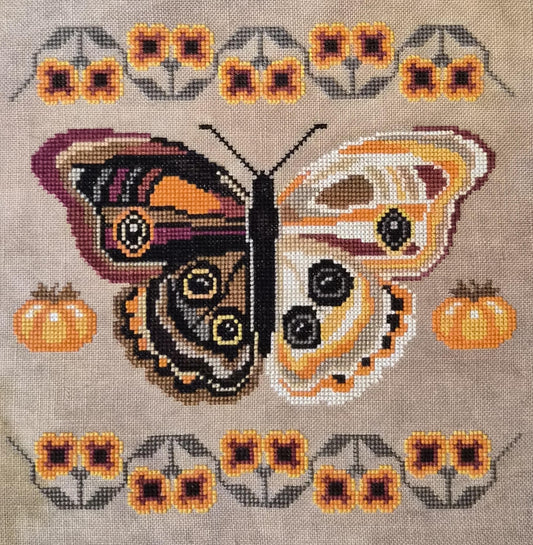 PREORDER A Study in Persimmon - Artsy Housewife - Cross Stitch Pattern