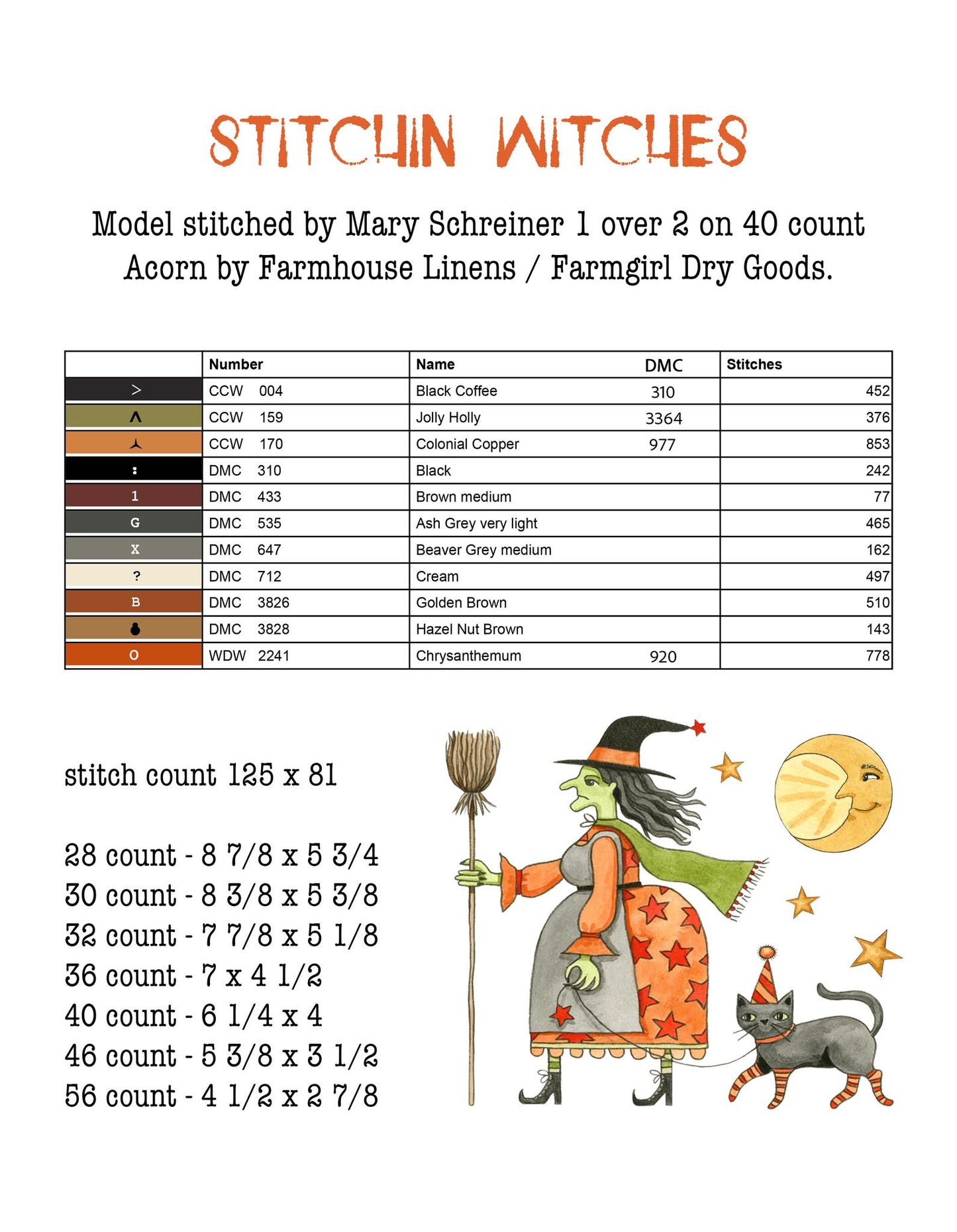 Hello Midnight Book - Teresa Kogut - Cross Stitch Pattern