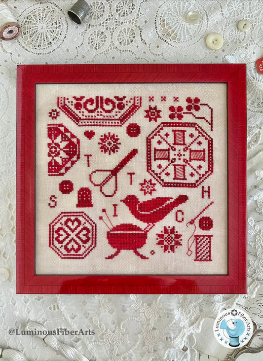 PREORDER A Stitcher's Quaker - Luminous Fiber Arts - Cross Stitch Pattern, Needlecraft Patterns, The Crafty Grimalkin - A Cross Stitch Store