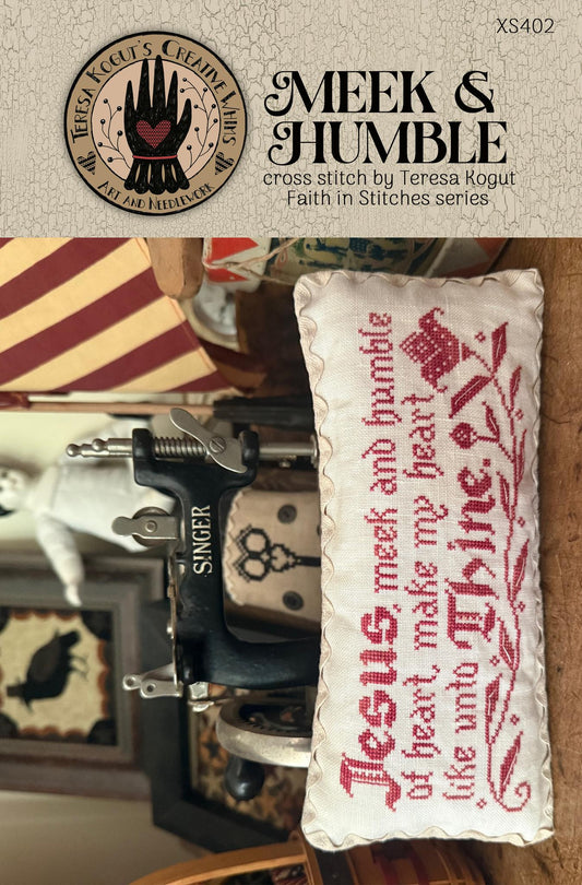 PREORDER Meek and Humble - Teresa Kogut  - Cross Stitch Pattern, Needlecraft Patterns, The Crafty Grimalkin - A Cross Stitch Store