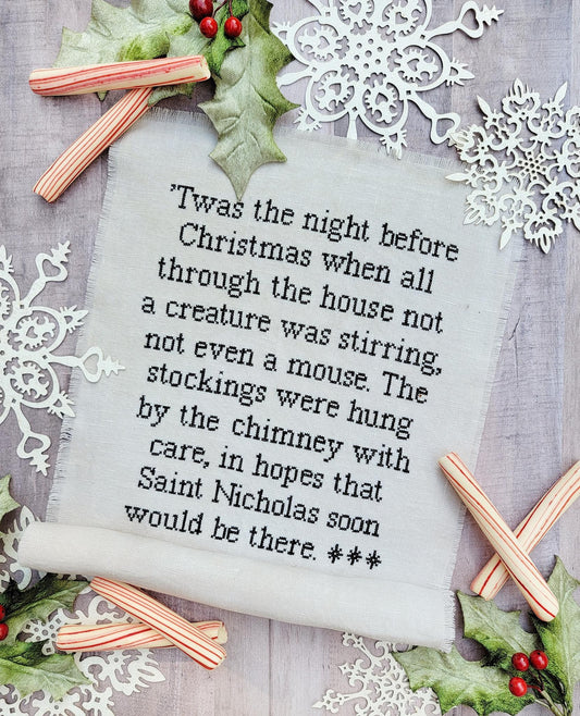 The Night Before Christmas - Hello from Liz Mathews - Cross Stitch Pattern, Needlecraft Patterns, The Crafty Grimalkin - A Cross Stitch Store