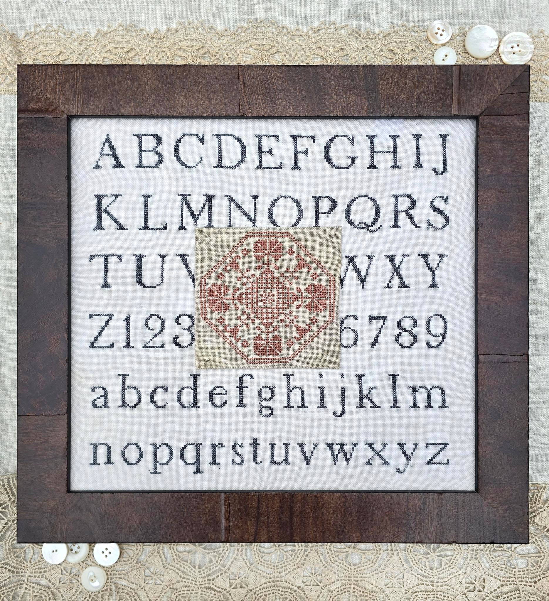PREORDER Quaker Medallion - Hello From Liz Mathews - Cross Stitch Pattern, Needlecraft Patterns, The Crafty Grimalkin - A Cross Stitch Store