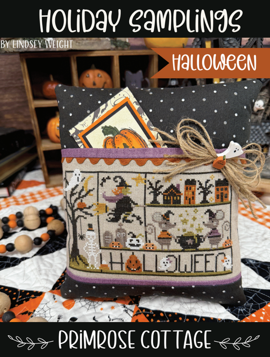PREORDER Holiday Samplings: Halloween - Primrose Cottage Stitches - Cross Stitch Pattern