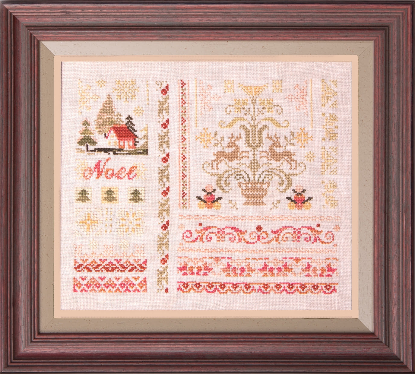 Noel Band Sampler - Samplers and Primitives - Cross Stitch Pattern
