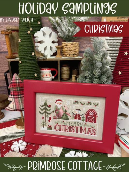 PREORDER Holiday Samplings Christmas - Primrose Cottage Stitches - Cross Stitch Pattern