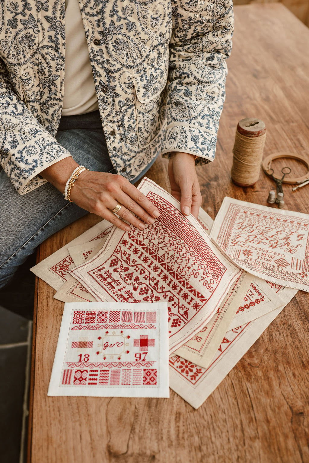 PREORDER Connected by the Red Thread Book - Atelier Soed Idee - Cross Stitch Book, Needlecraft Patterns, Needlecraft Patterns, The Crafty Grimalkin - A Cross Stitch Store