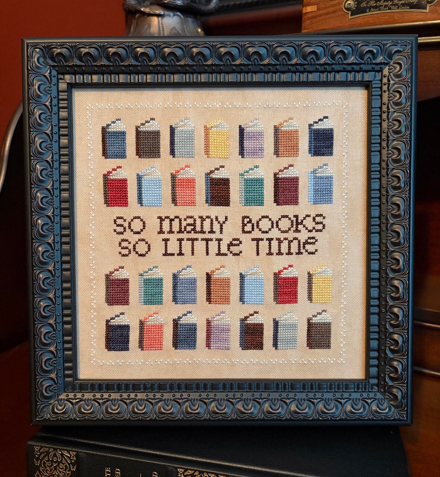 PREORDER So Many Books - Sweet Wing Studio - Cross Stitch Pattern