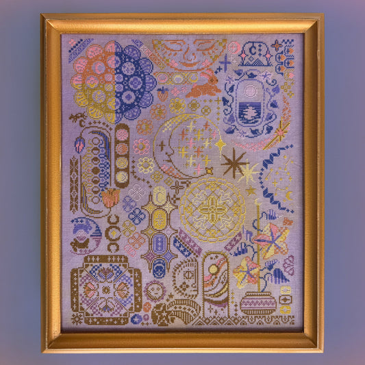 PREORDER  Moon Sampler - JedXStitch -  Cross Stitch Pattern, Cross Stitch Patterns, The Crafty Grimalkin - A Cross Stitch Store