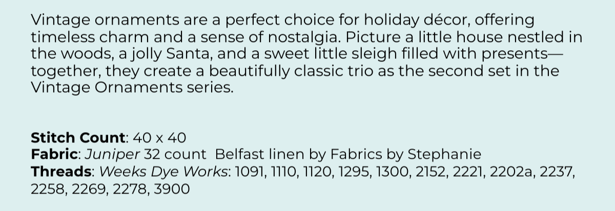 PREORDER Vintage Ornaments Set Two - Cherry Blossoms - Cross Stitch Pattern, Needlecraft Patterns, The Crafty Grimalkin - A Cross Stitch Store