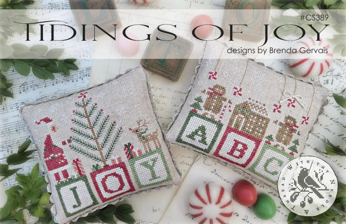 PREORDER Tidings of Joy - With Thy Needle and Thread - Cross Stitch Pattern