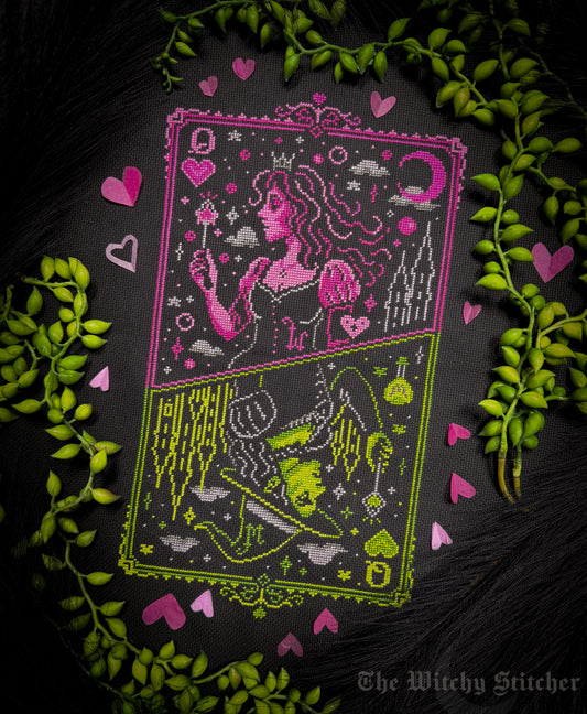 PREORDER Wicked Queens - Witchy Stitcher - Cross Stitch Pattern, Needlecraft Patterns, Cross Stitch Patterns, The Crafty Grimalkin - A Cross Stitch Store