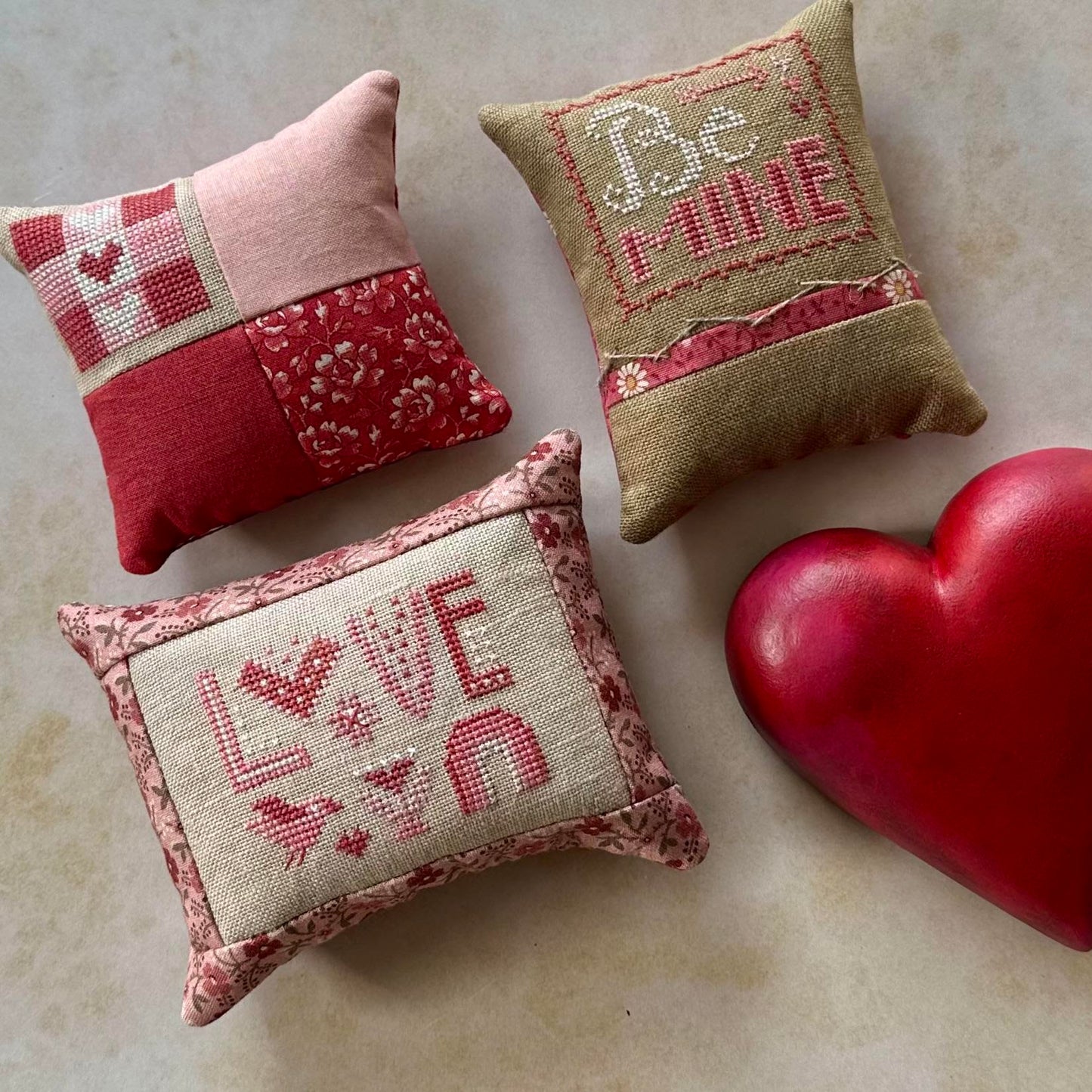 Love Triangle - Heart in Hand - Cross Stitch Pattern