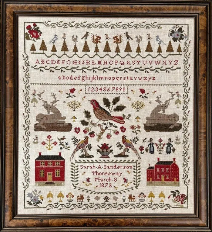 Sarah Sanderson 1872 - The Scarlett House - Cross Stitch Pattern