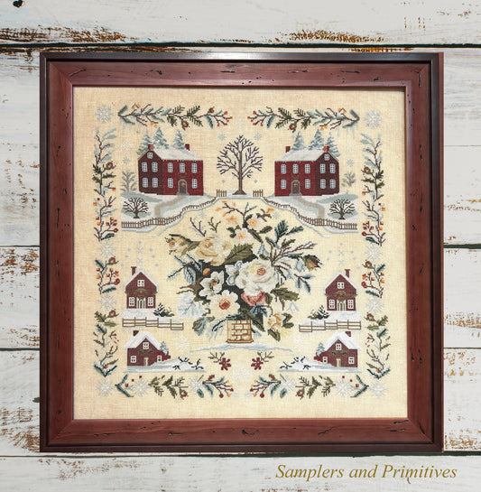 PREORDER Winter Day Sampler - Samplers and Primitives - Cross Stitch Pattern, Needlecraft Patterns, The Crafty Grimalkin - A Cross Stitch Store