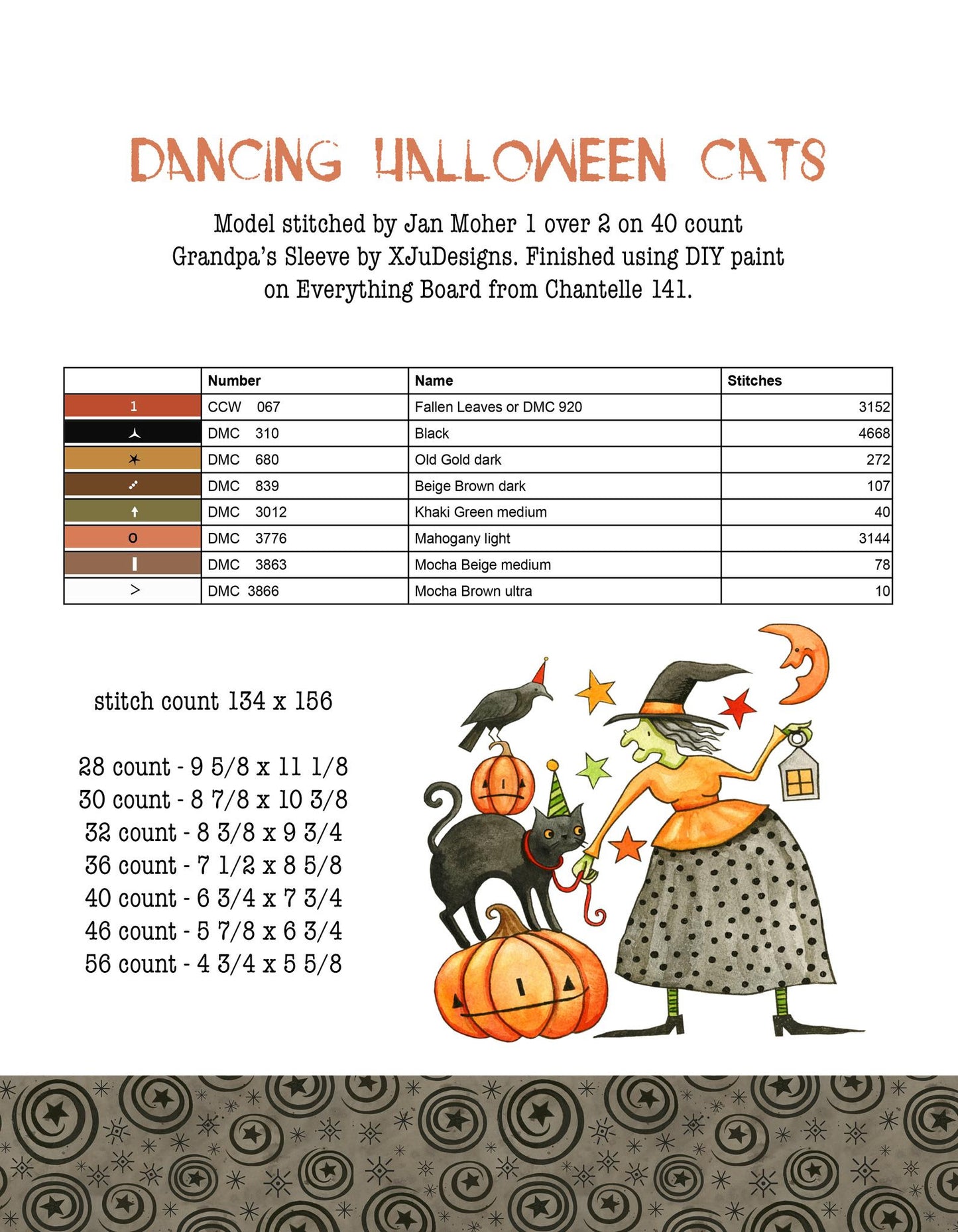 Hello Midnight Book - Teresa Kogut - Cross Stitch Pattern