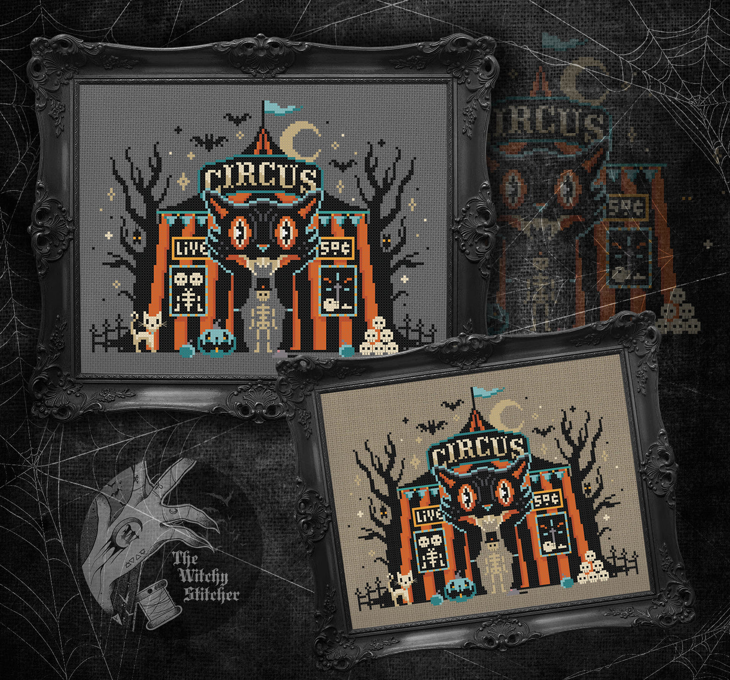 PREORDER Vintage Halloween Big Top - Witchy Stitcher - Cross Stitch Pattern