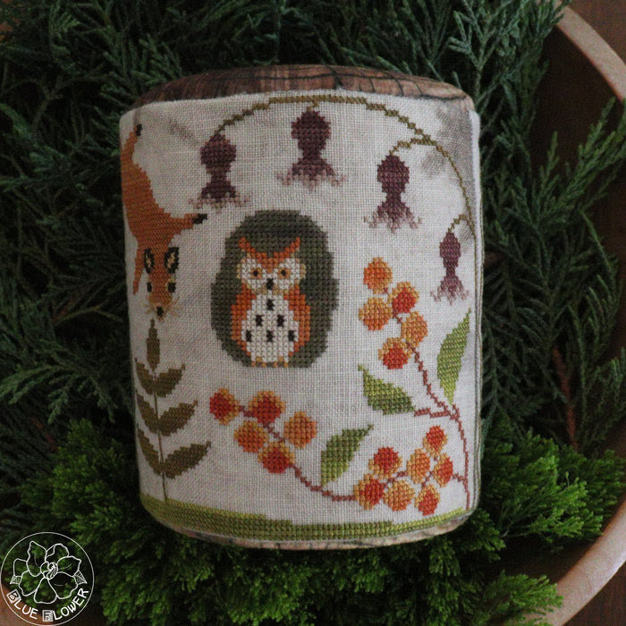 PREORDER Trunk Town Autumn - The Blue Flower - Cross Stitch Pattern