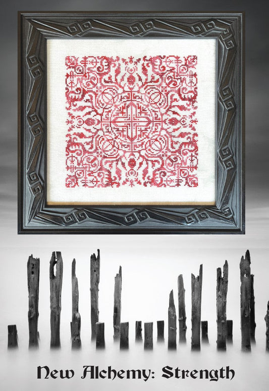 PREORDER New Alchemy: Strength - Ink Circles - Cross Stitch Pattern, Needlecraft Patterns, The Crafty Grimalkin - A Cross Stitch Store