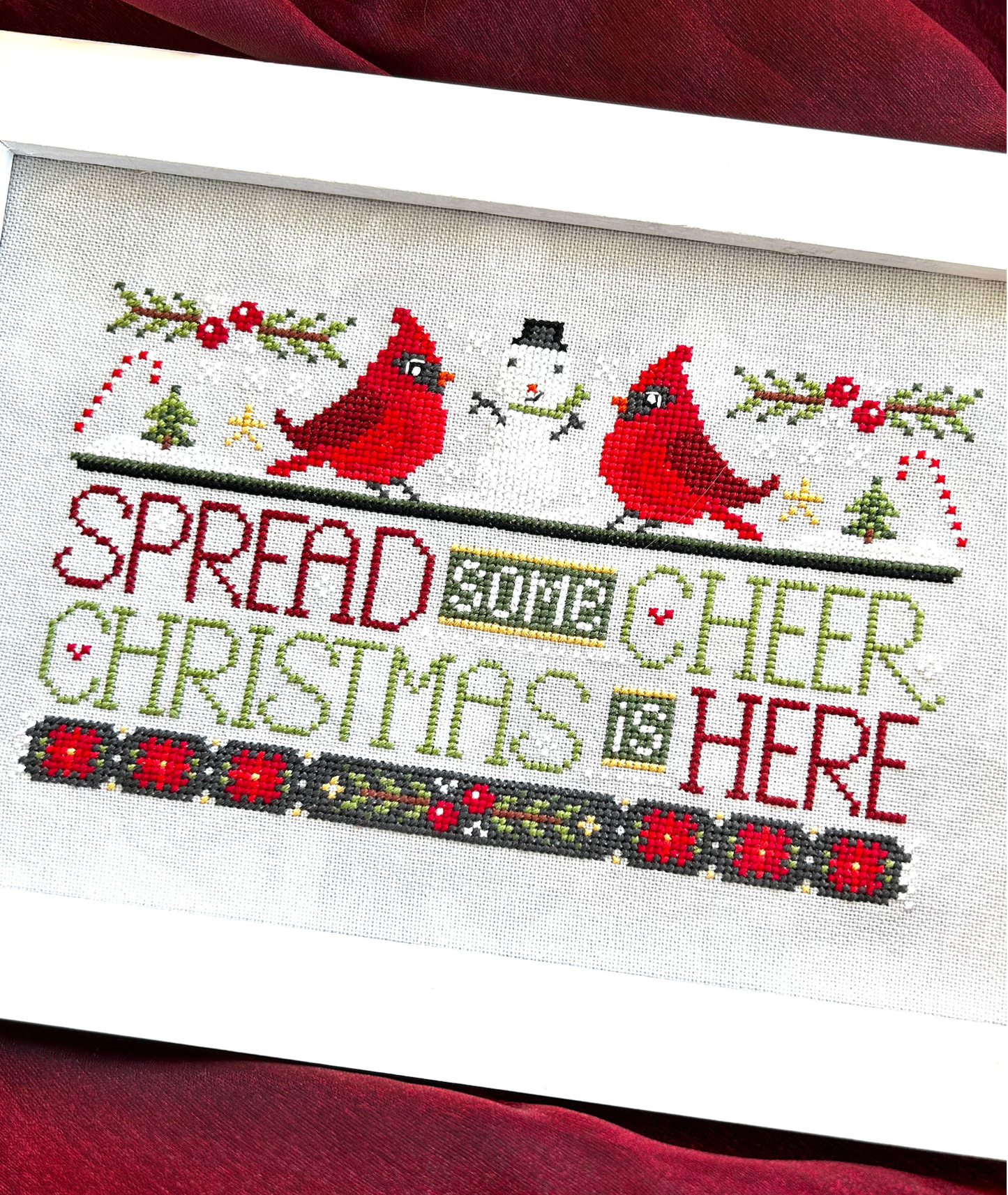 PREORDER WordyBirds - December - Sweet Wing - Cross Stitch Pattern