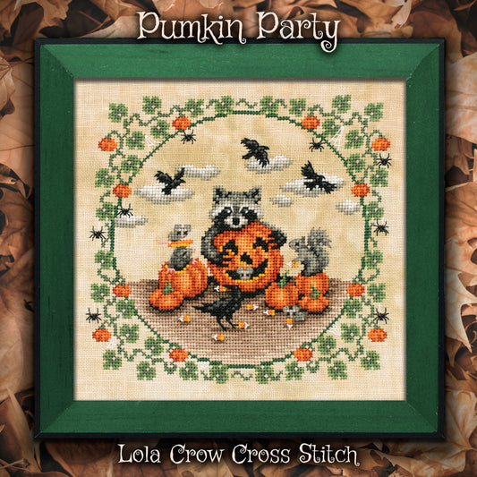 PREORDER Pumpkin Party - Lola Crow - Cross Stitch Pattern