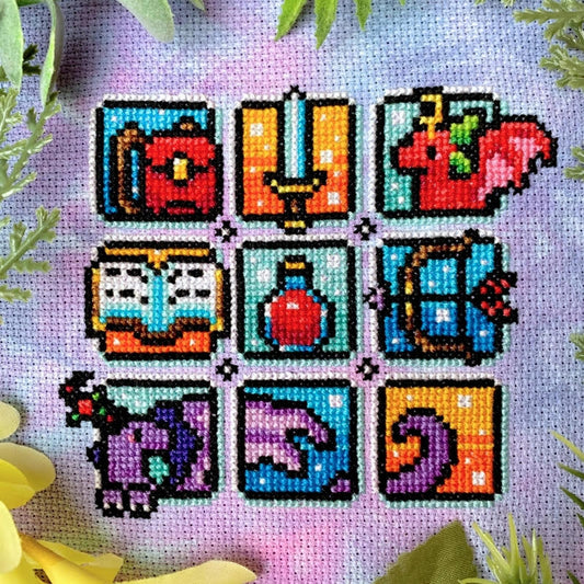 Adventure Squares - Flossy Fox Shop - Cross Stitch Pattern
