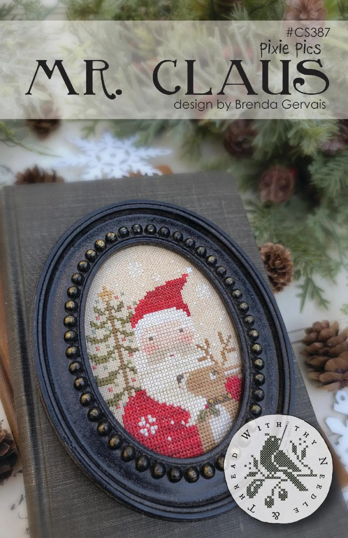 PREORDER Mr. Claus - With Thy Needle and Thread - Cross Stitch Pattern