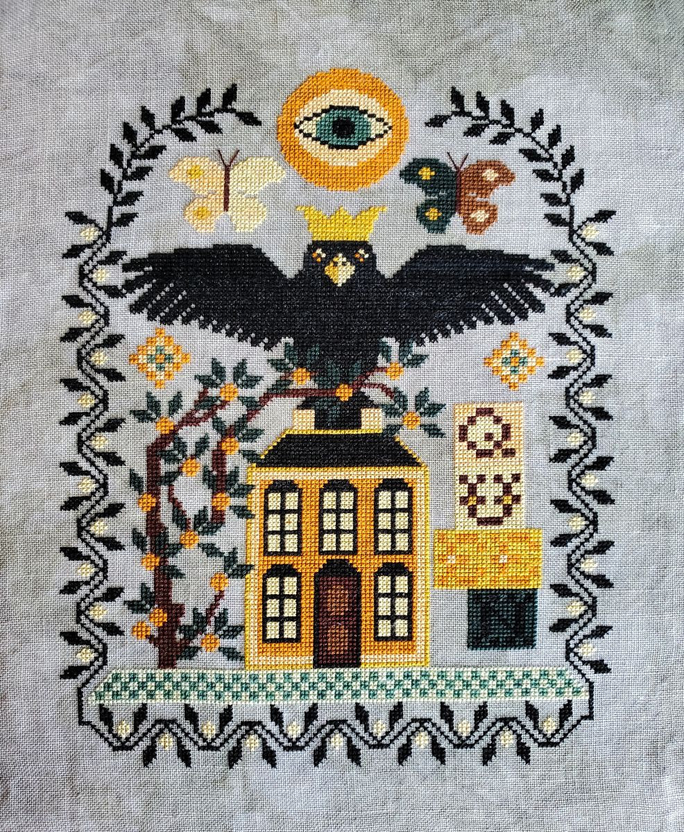 Queenie - Artsy Housewife - Cross Stitch Pattern, Needlecraft Patterns, The Crafty Grimalkin - A Cross Stitch Store