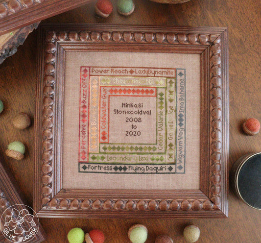 Of Many Lives - The Blue Flower - Cross Stitch Pattern