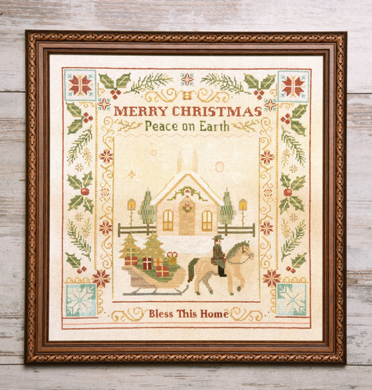 PREORDER Christmas Blessings - Samplers and Primitives - Cross Stitch Pattern, Needlecraft Patterns, The Crafty Grimalkin - A Cross Stitch Store