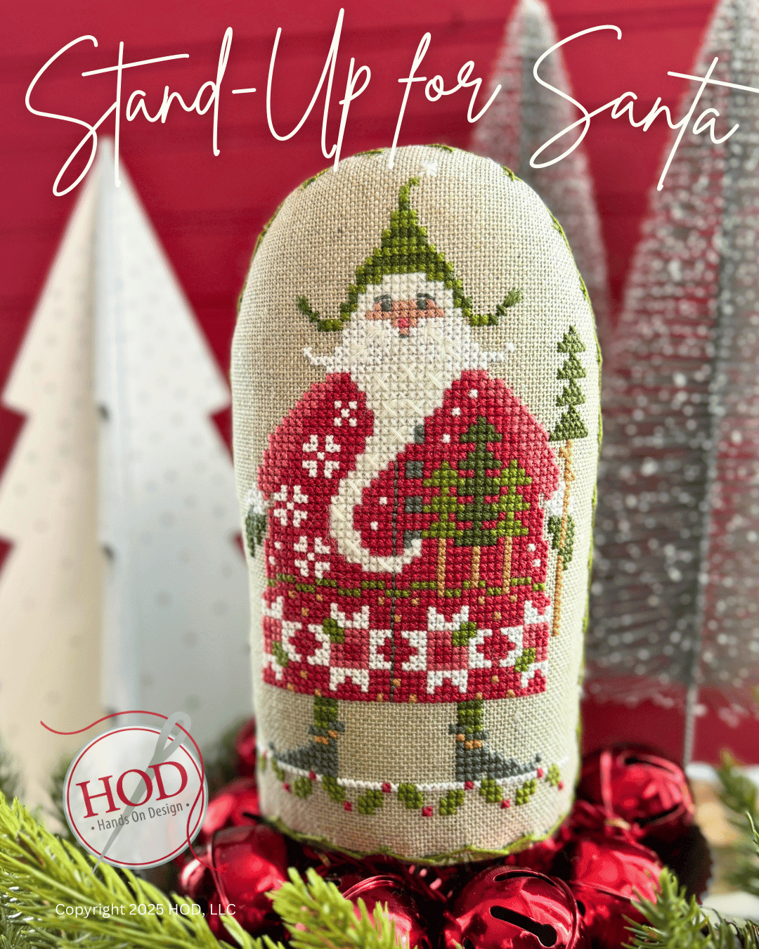 PREORDER Stand-Up for Santa - Hands on Design - Cross Stitch Pattern
