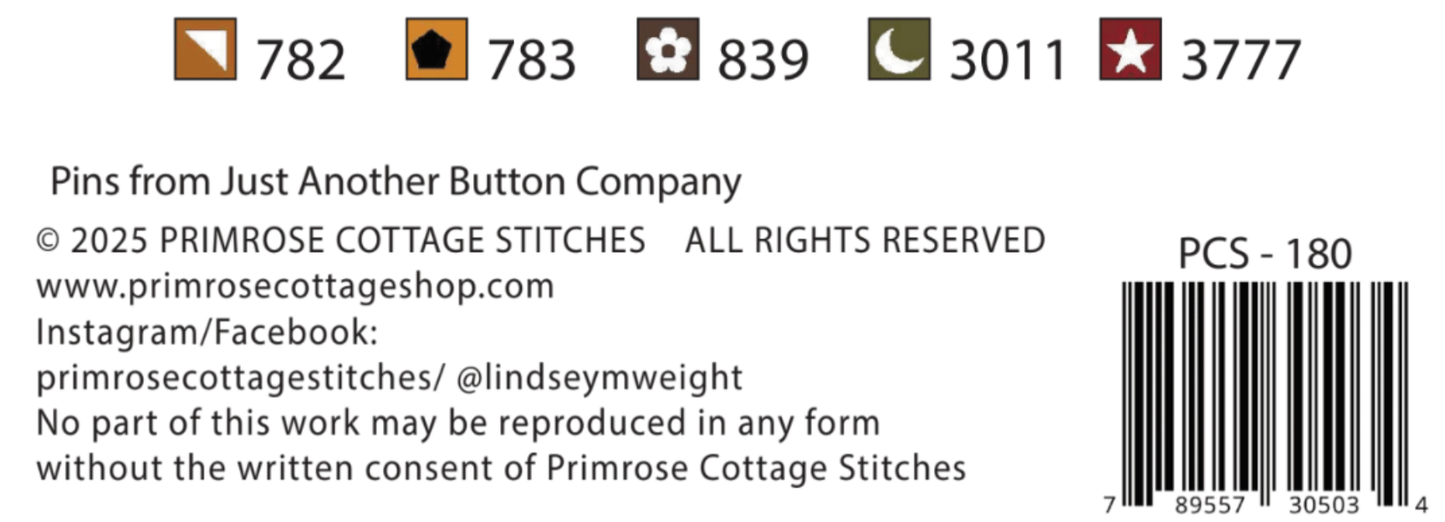 Garden Variety: Apples - Primrose Cottage - Cross Stitch Pattern