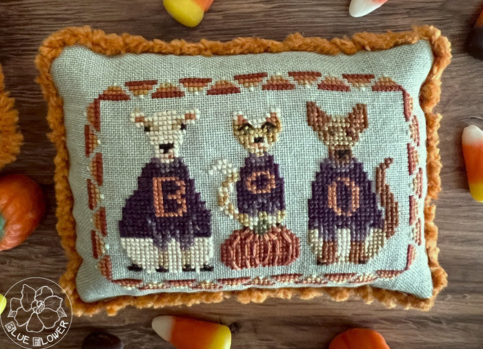 PREORDER Candy Corn Crew - The Blue Flower - Cross Stitch Pattern