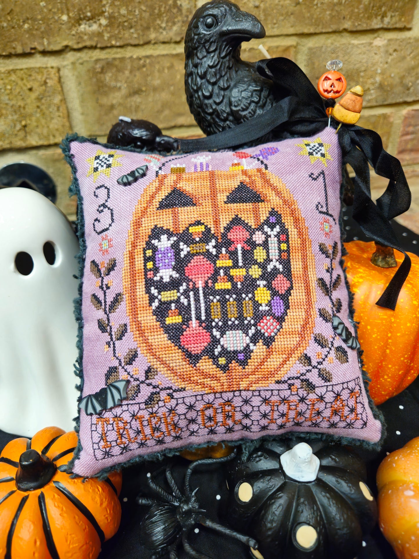 PREORDER Trick or Treat - Quaintrose Needlearts - Cross Stitch Pattern