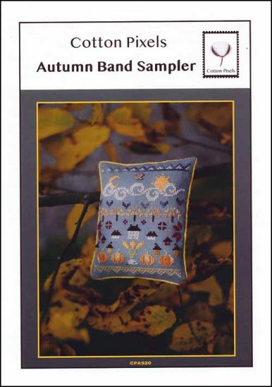 Autumn Band Sampler - Cotton Pixels - Cross Stitch Pattern, Needlecraft Patterns, Needlecraft Patterns, The Crafty Grimalkin - A Cross Stitch Store