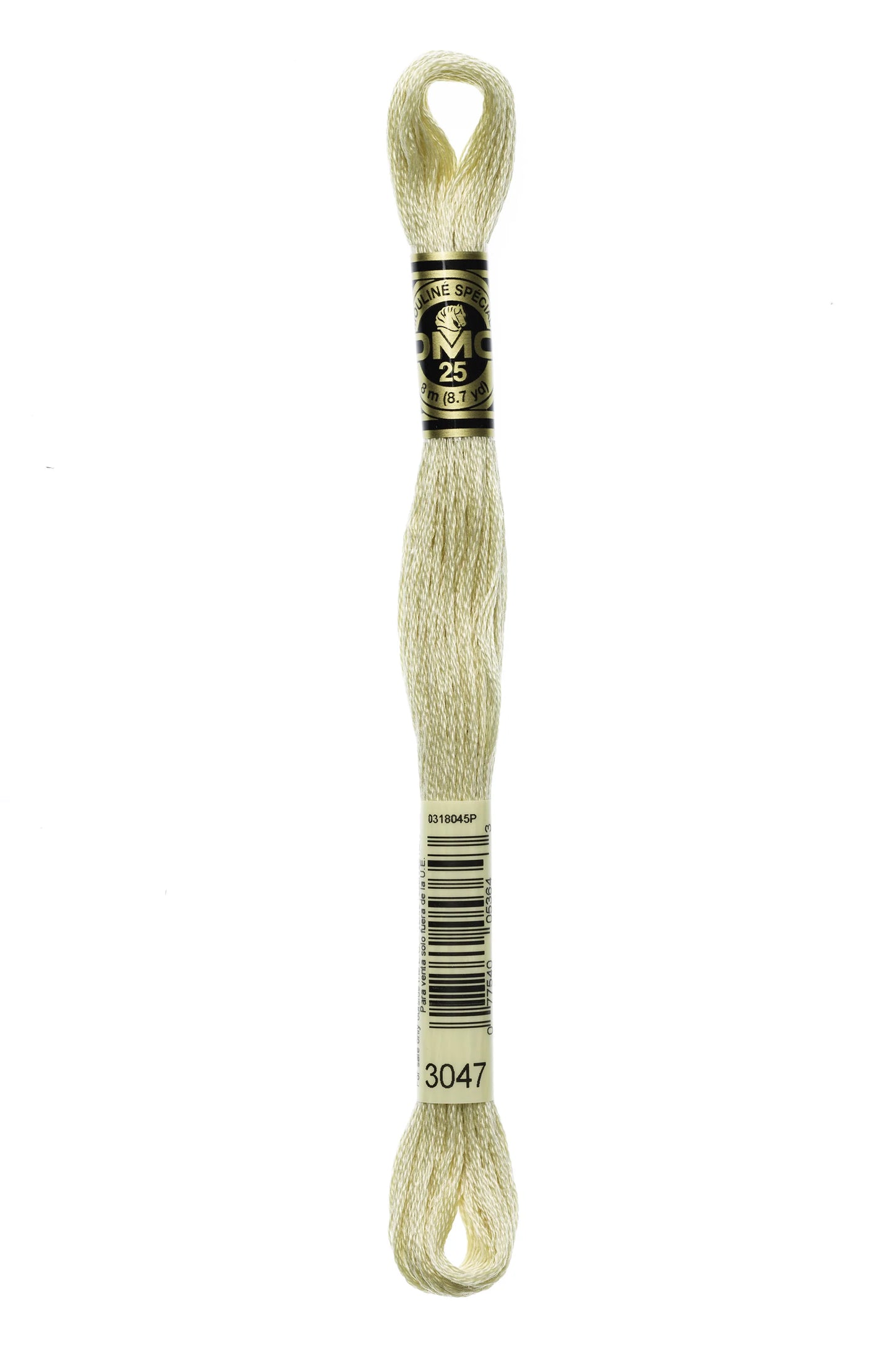 DMC 3047 - Yellow Beige - Light - DMC 6 Strand Embroidery Thread, Thread & Floss, Thread & Floss, The Crafty Grimalkin - A Cross Stitch Store