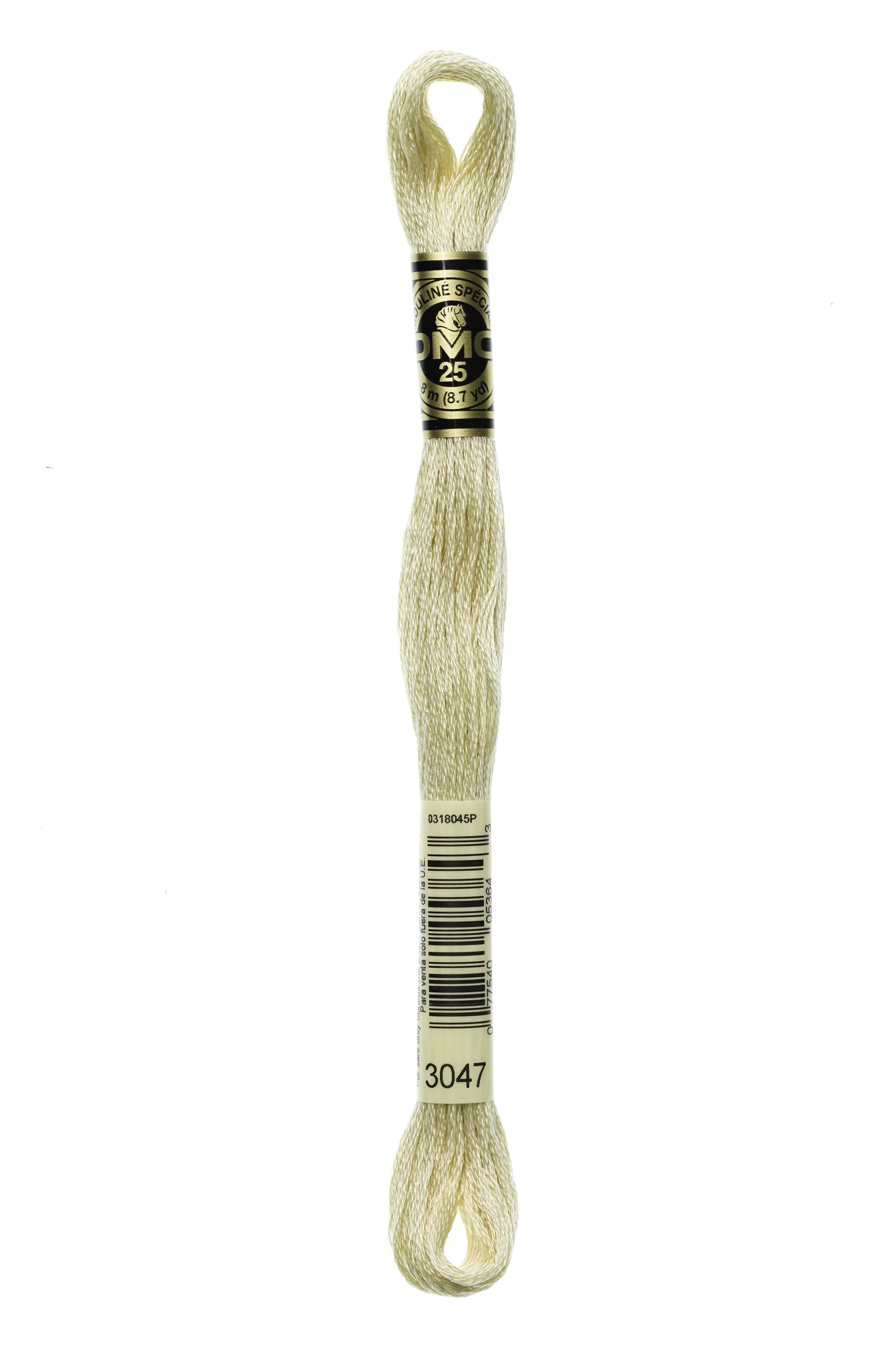 DMC 3047 - Yellow Beige - Light - DMC 6 Strand Embroidery Thread, Thread & Floss, Thread & Floss, The Crafty Grimalkin - A Cross Stitch Store