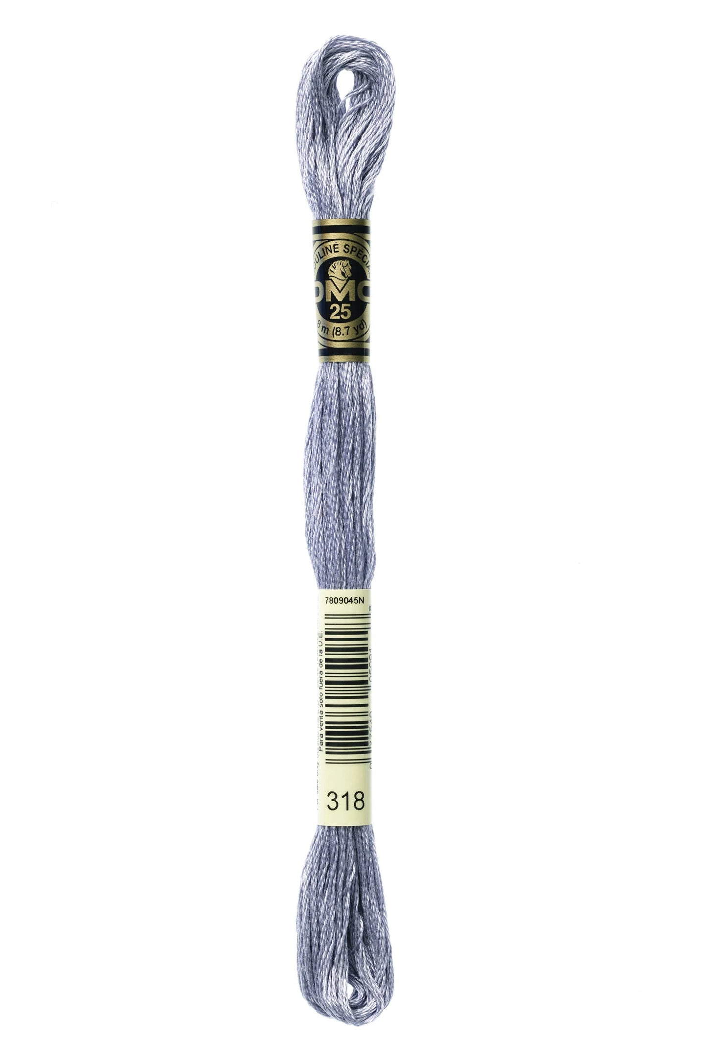 DMC 318 - Steel Gray - Light - DMC 6 Strand Embroidery Thread, Thread & Floss, Thread & Floss, The Crafty Grimalkin - A Cross Stitch Store