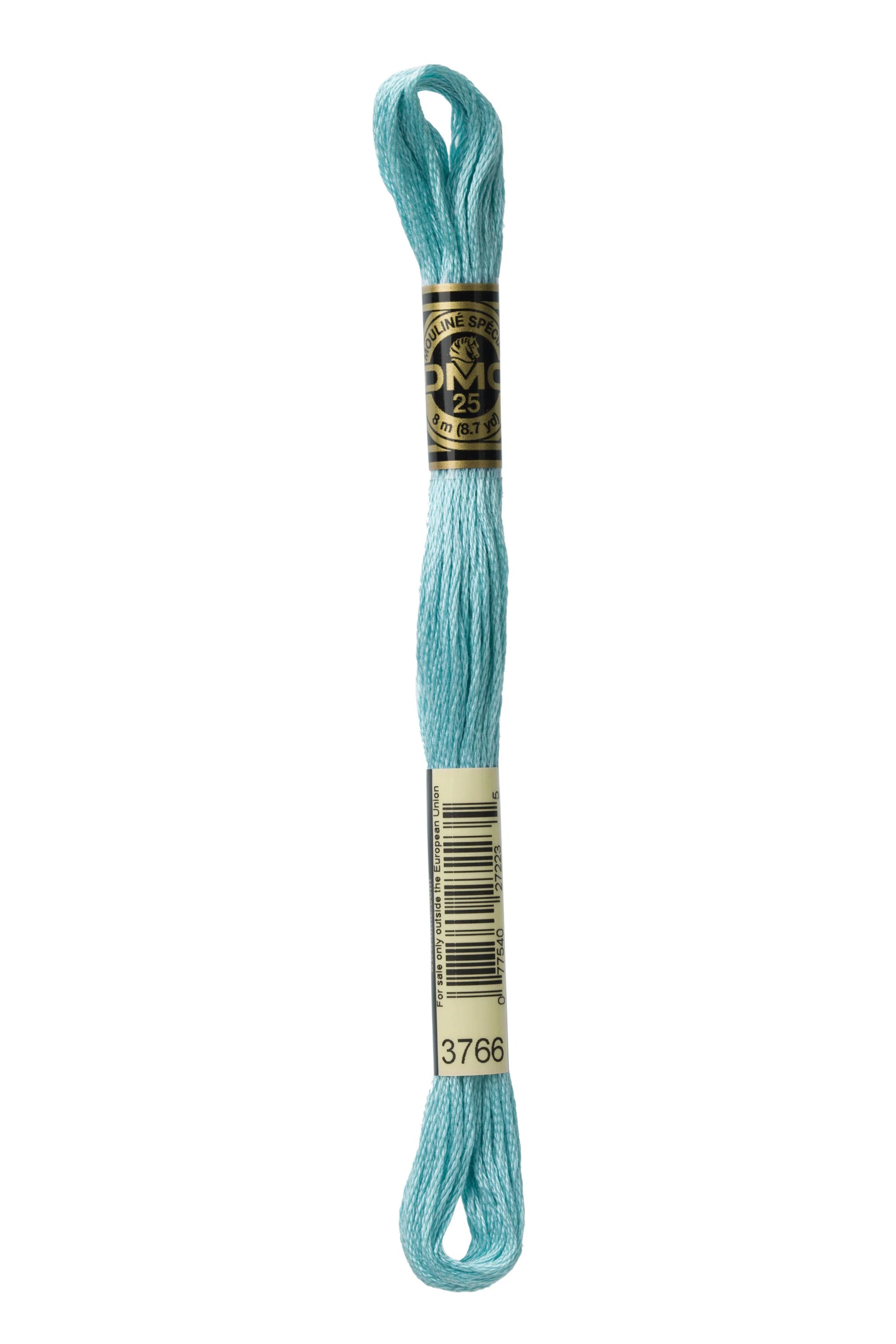 DMC 3766 - Peacock Blue - Light - DMC 6 Strand Embroidery Thread, Thread & Floss, Thread & Floss, The Crafty Grimalkin - A Cross Stitch Store