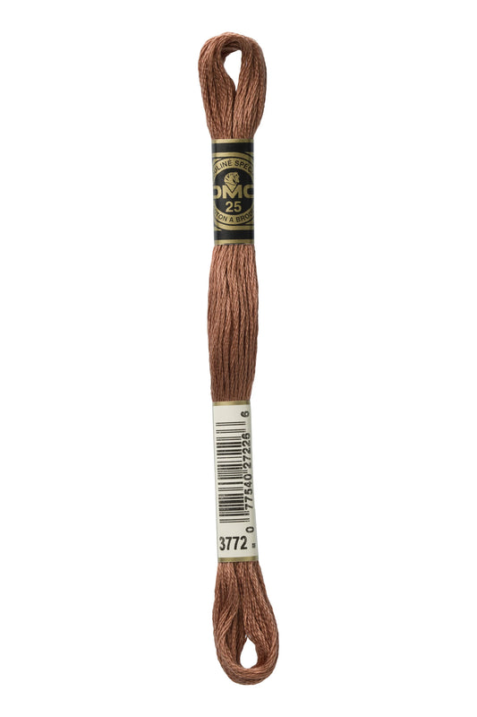 DMC 3772 - Desert Sand - Very Dark - DMC 6 Strand Embroidery Thread, Thread & Floss, Thread & Floss, The Crafty Grimalkin - A Cross Stitch Store