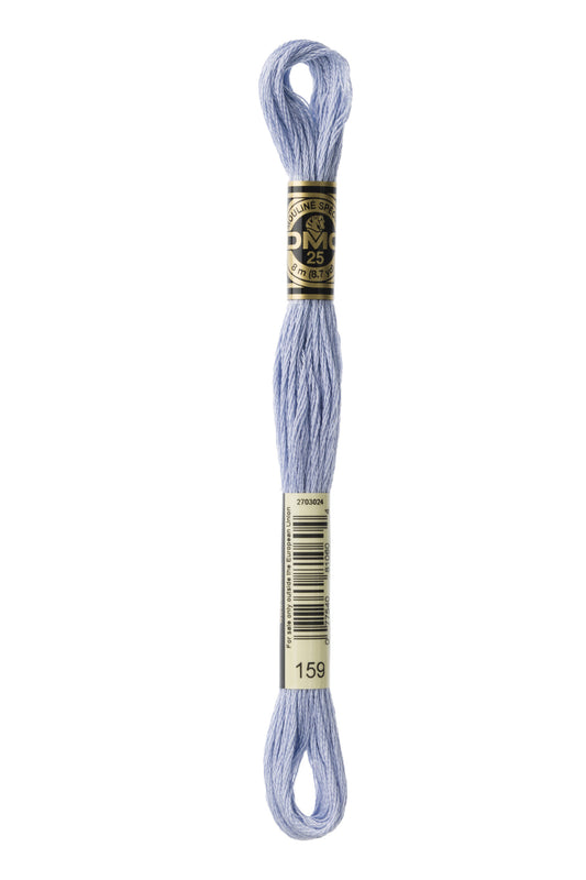 DMC 159 - Petrol Blue - Light - DMC 6 Strand Embroidery Thread, Thread & Floss, Thread & Floss, The Crafty Grimalkin - A Cross Stitch Store