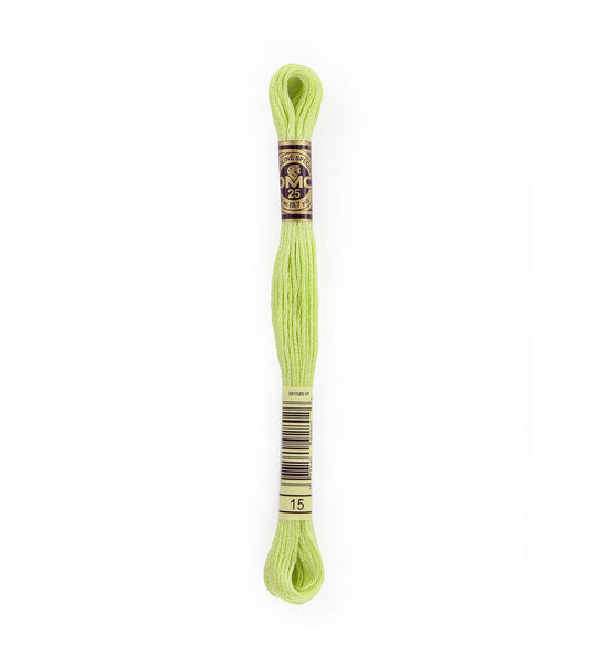 DMC 15 - Apple Green - DMC 6 Strand Embroidery Thread, Thread & Floss, Thread & Floss, The Crafty Grimalkin - A Cross Stitch Store