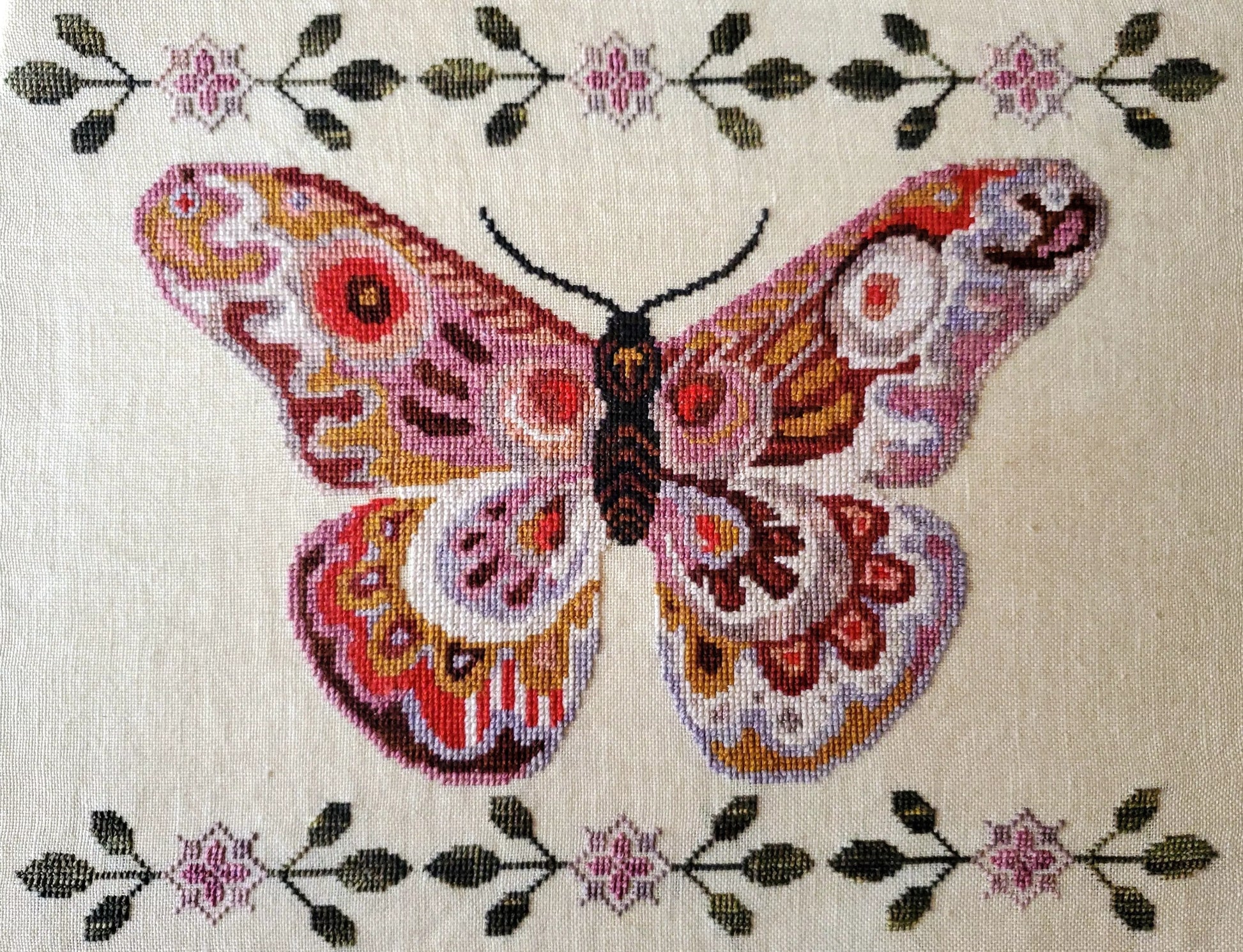 A Study in Pink The Artsy Housewife Cross Stitch Pattern The