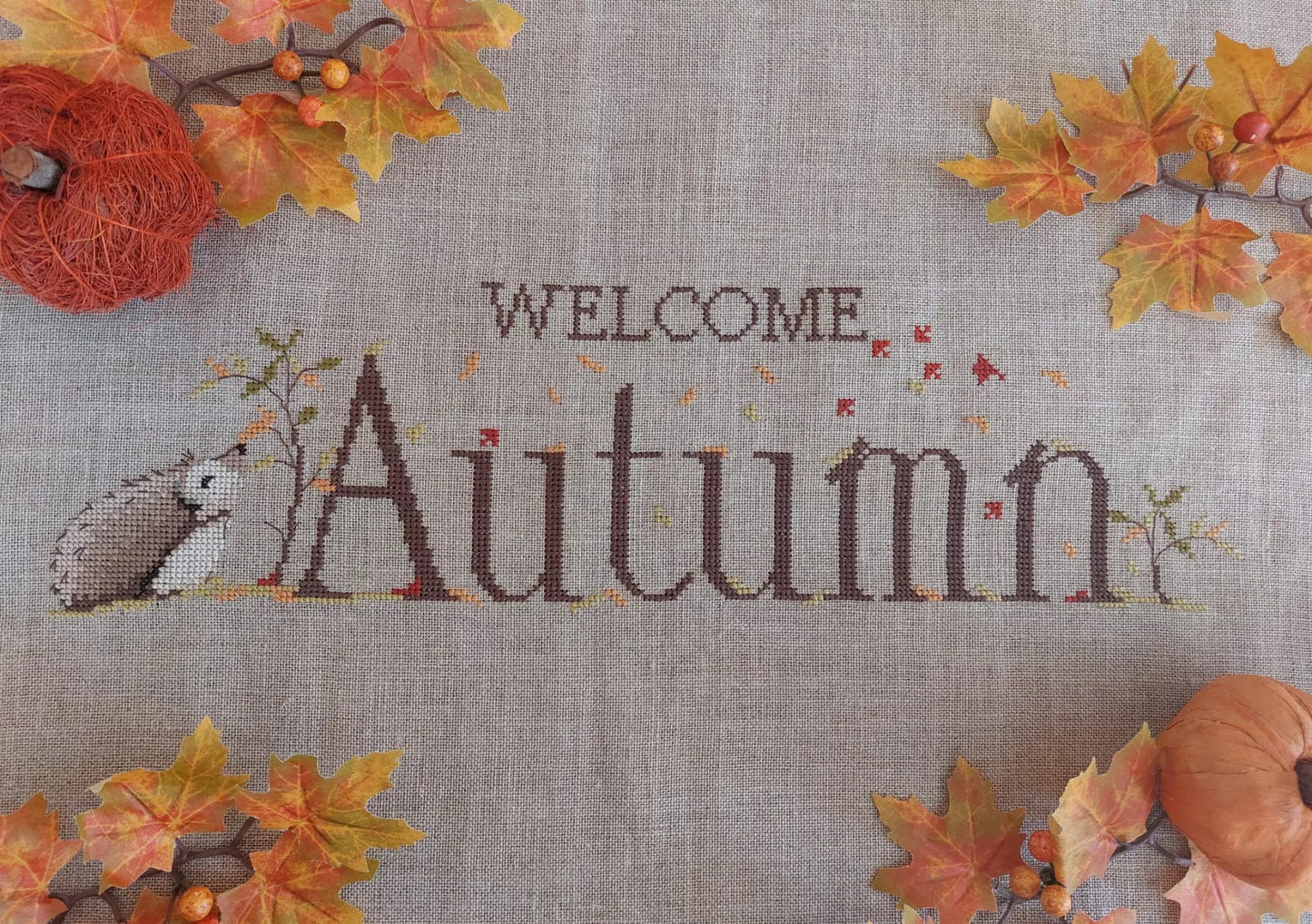 Welcome Autumn - Serenità Di Campagna - Cross Stitch Pattern, The Crafty Grimalkin - A Cross Stitch Store