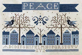 Winter's Peace Sampler - Artful Offerings - Cross Stitch Pattern, Needlecraft Patterns, Needlecraft Patterns, The Crafty Grimalkin - A Cross Stitch Store