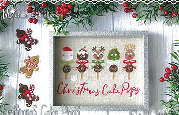 Christmas Cake Pops -  Madame Chantilly - Cross Stitch Pattern, Needlecraft Patterns, Needlecraft Patterns, The Crafty Grimalkin - A Cross Stitch Store